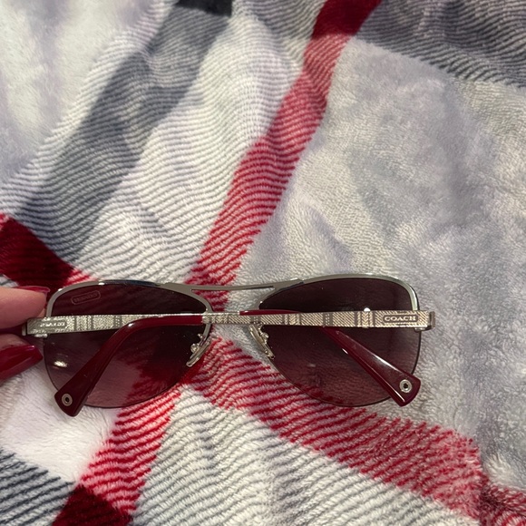 Coach Burgundy Sunglasses - Picture 2 of 3